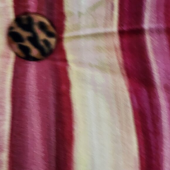 MACKENZIE CHILDS OVER-SIZE COURTLY CHECK/ANIMAL PRINT CHAIR PAD-SET OF 2 - Picture 5 of 8